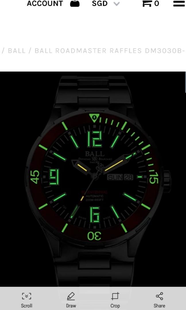 Ball roadmaster raffles biecentennial watch limited edition Luxury Watches on Carousell