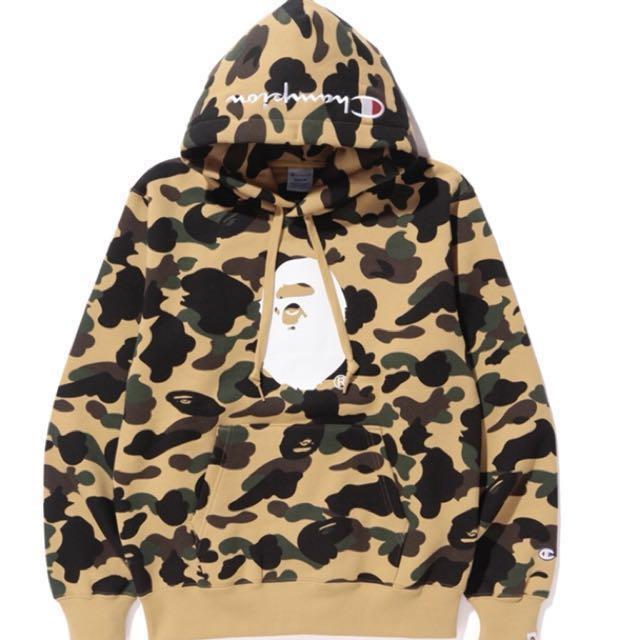 bape x champion sweatshirt