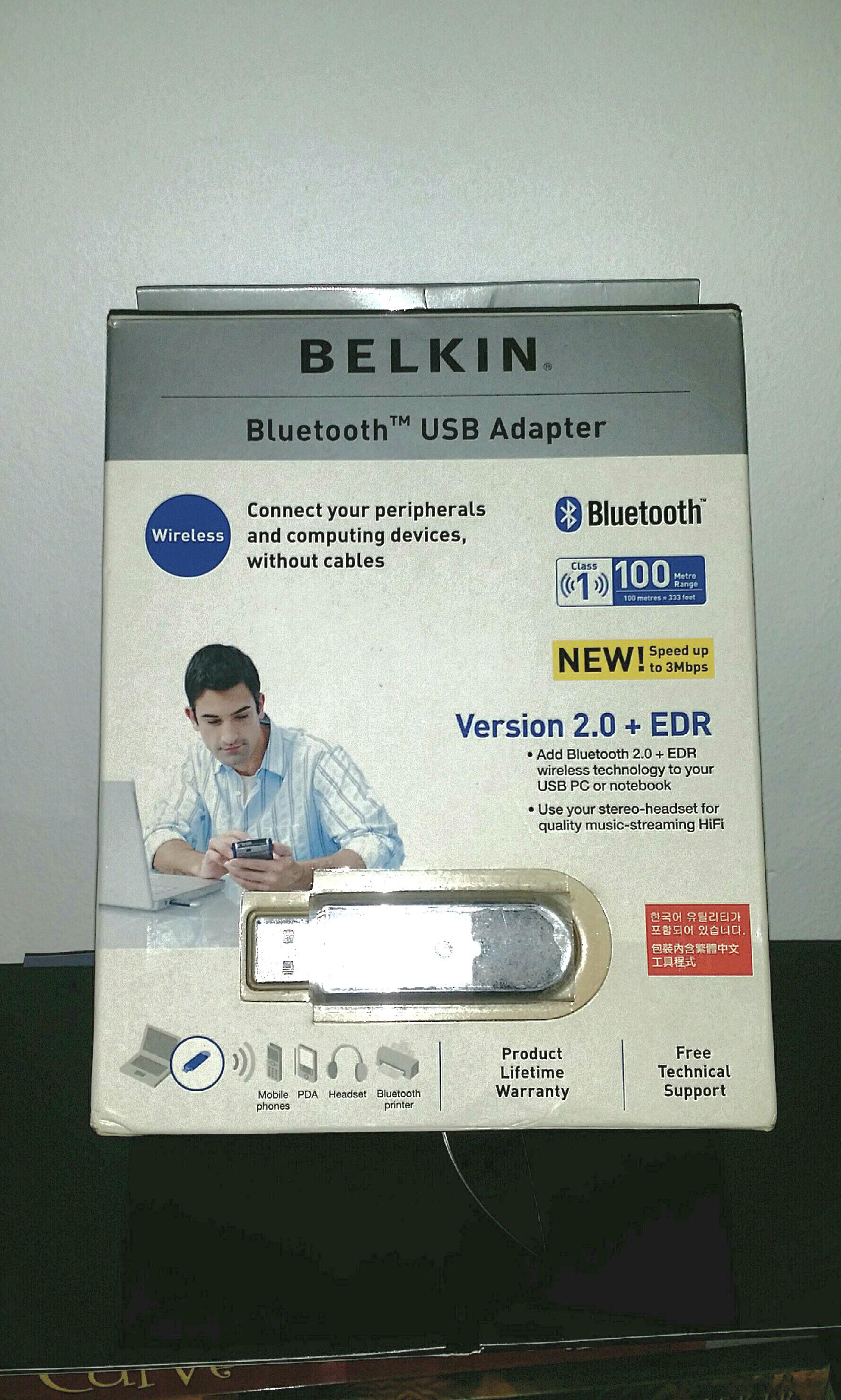 Bn Belkin Bluetooth Usb Adapter Plantronics 3in1 Headset