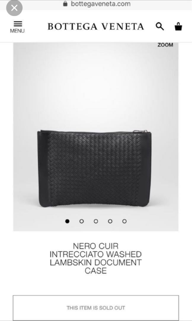 Mens document case top
