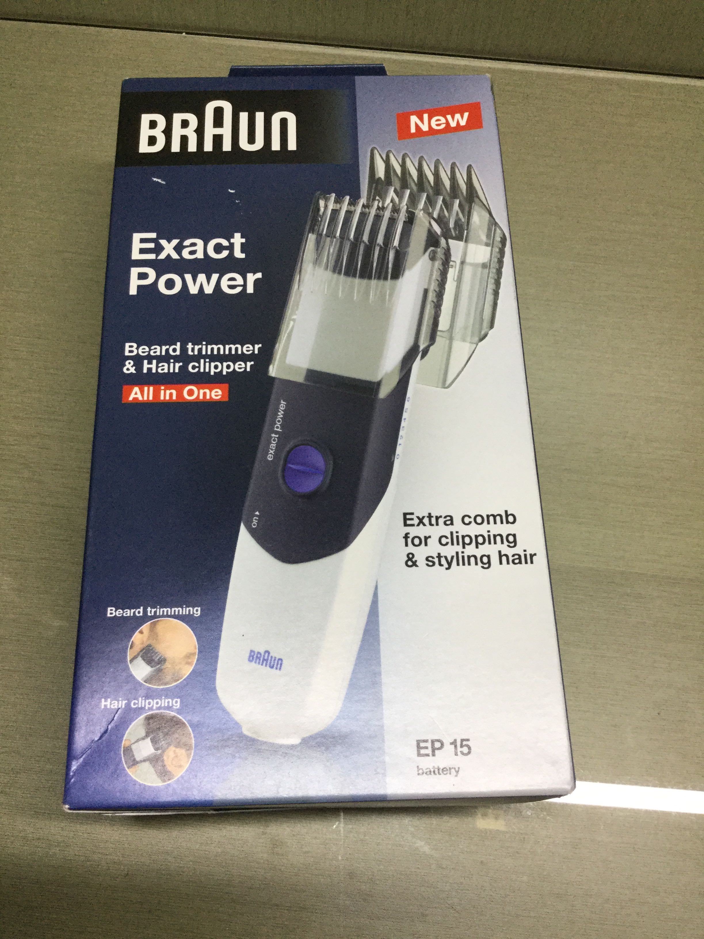 braun beard trimmer and hair clipper