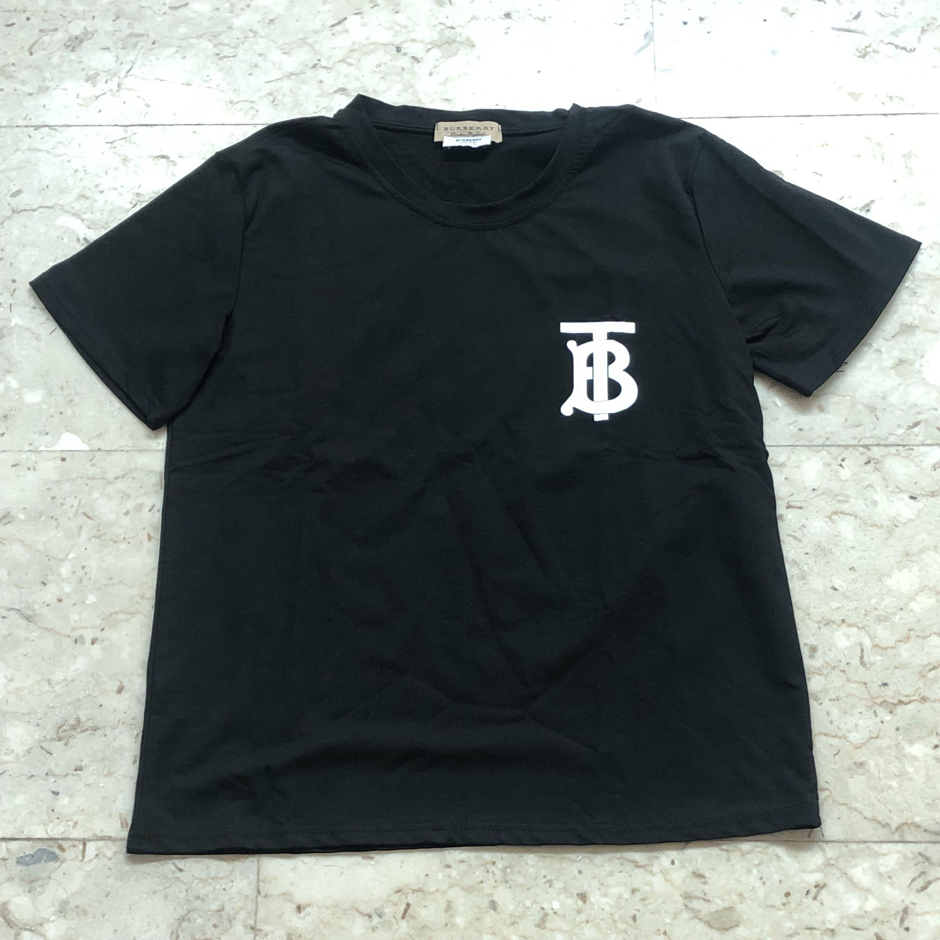 Burberry 2019 TB black logo T-shirt , Women's Fashion, Clothes, Tops on ...