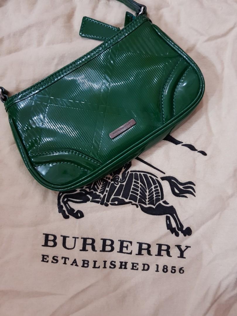 burberry green handbag