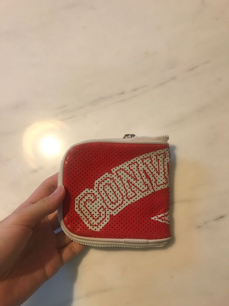 converse leather wallet