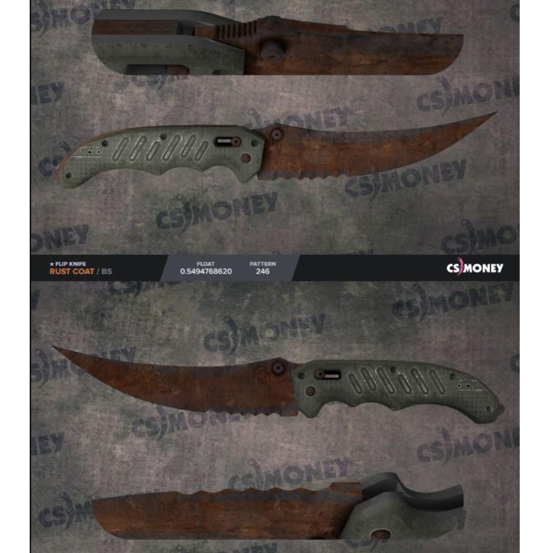 Csgo Flip Knife Rust Coat Toys Games Video Gaming In Game Products On Carousell
