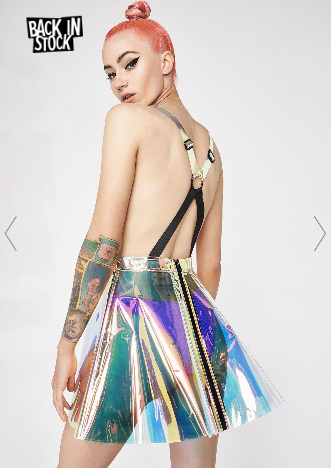 Holographic skirt dolls kill outlet