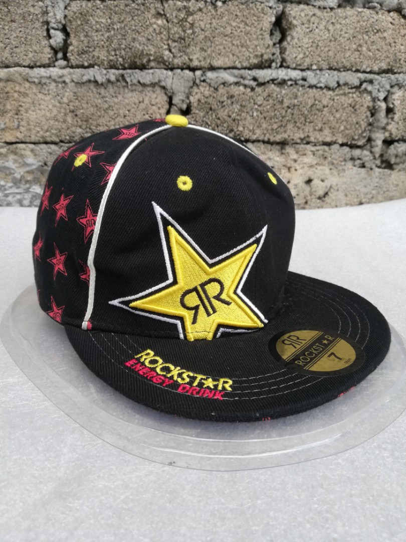 FULLCAP ROCKSTAR NEW ERA, Men's Fashion, Watches \u0026 Accessories, Cap \u0026 Hats  on Carousell
