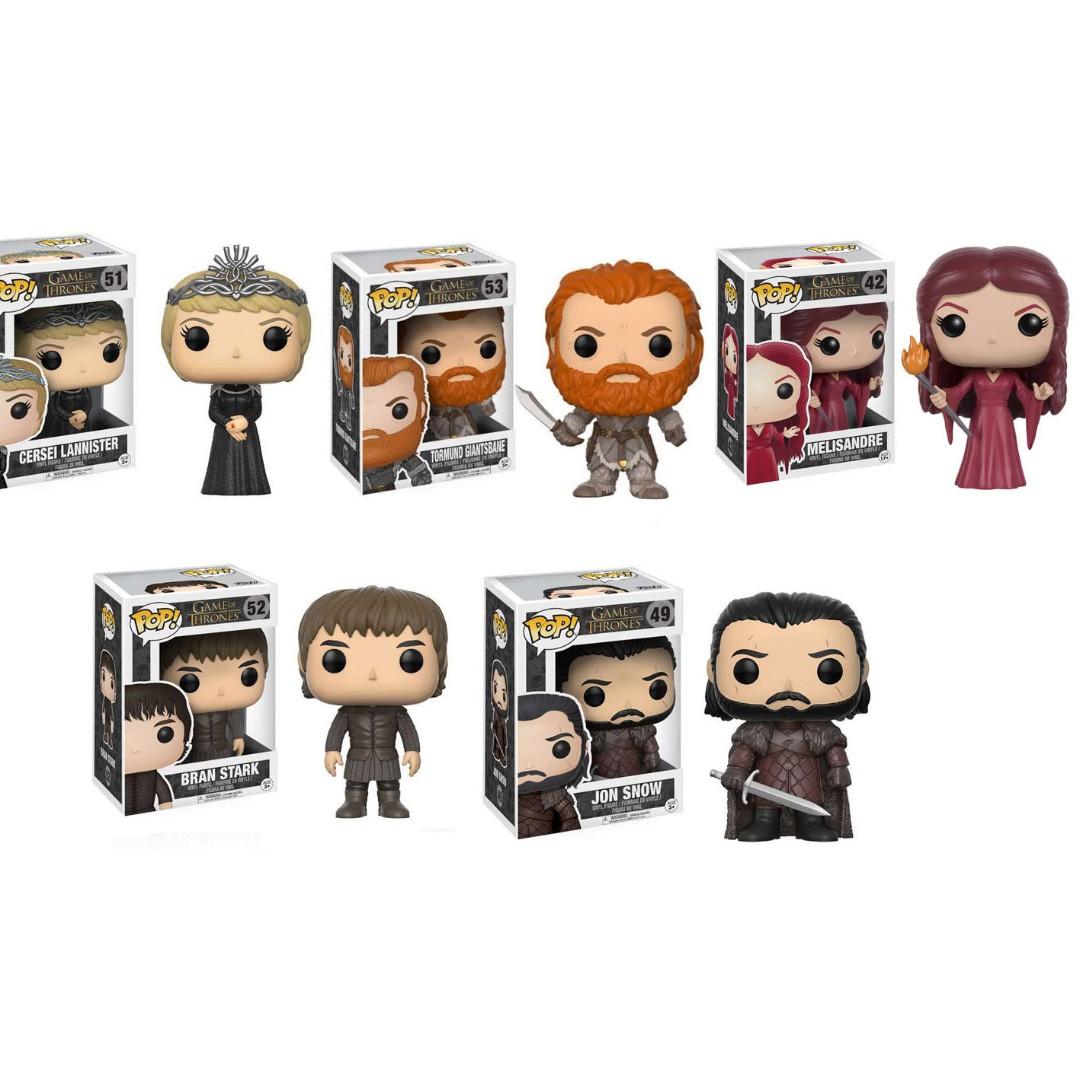 Funko Pop Game Of Thrones Jon Snow Bran Stark Cersei Melisandre
