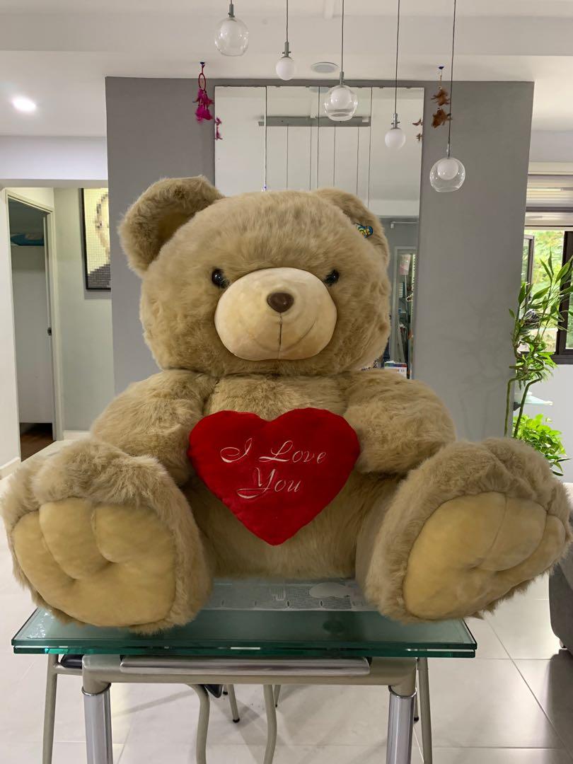 giant i love you teddy bear