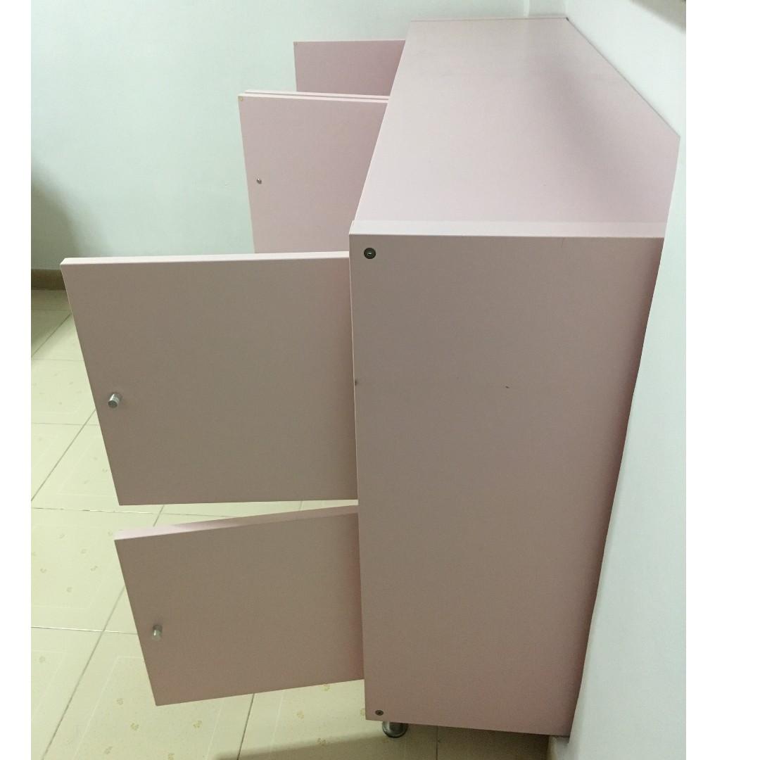 IKEA Storage with doors and legs 147x39x85 cm, Furniture & Home