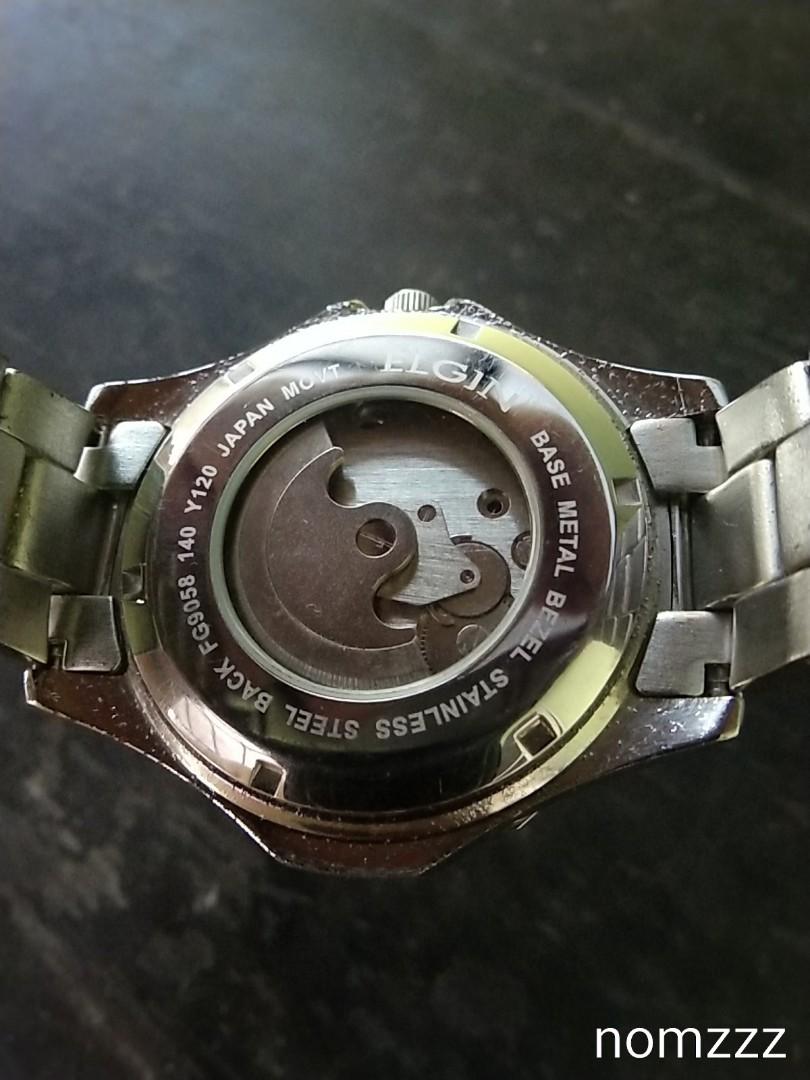 Jam Tangan Cowok  ORIGINAL Elgin fg9058 automatic dan 