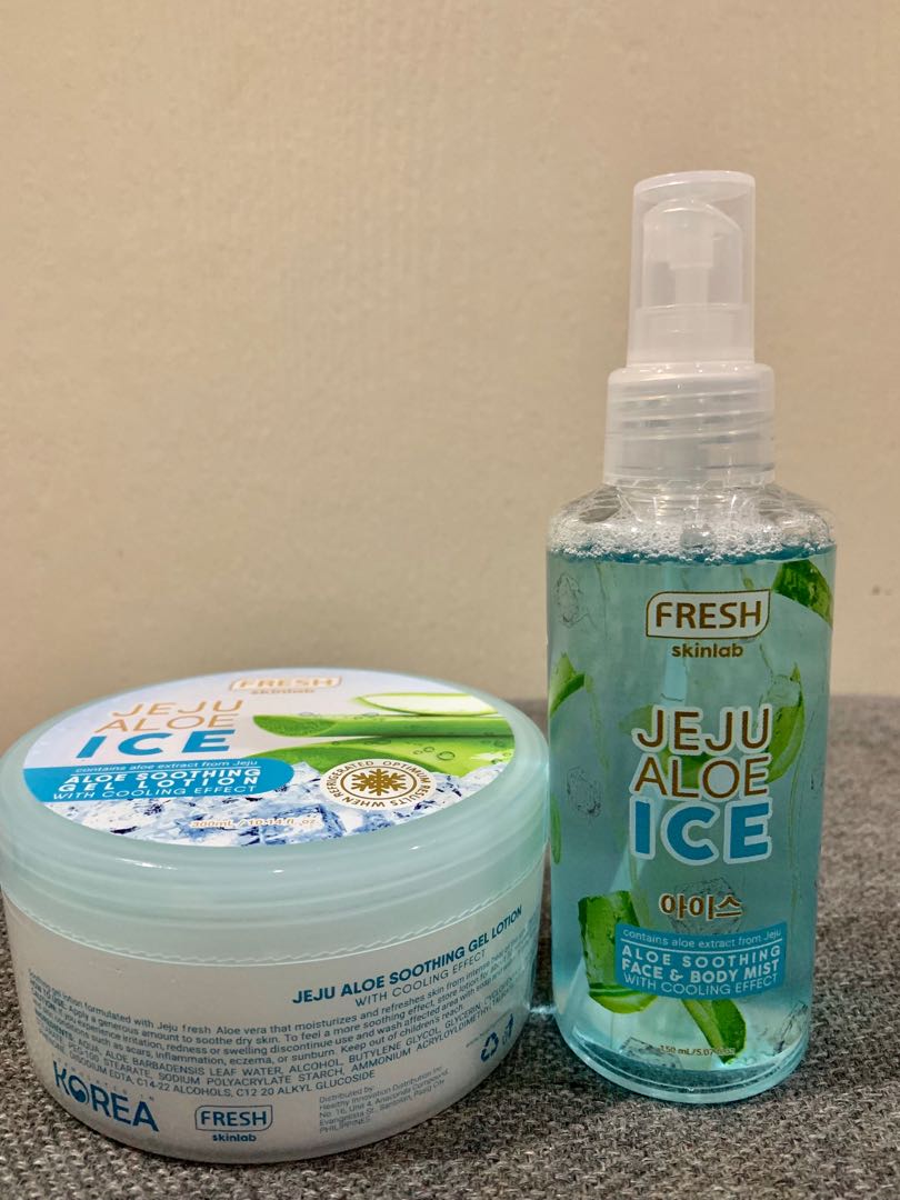 Jeju aloe ice (Set), Beauty & Personal Care, Face, Face Care on Carousell