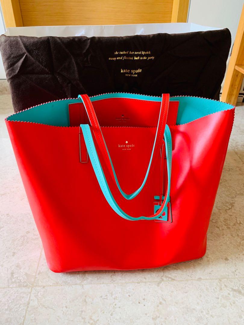 kate spade coral tote