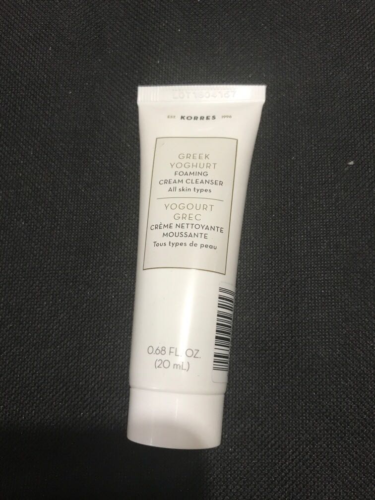 korres greek yogurt foaming cleanser