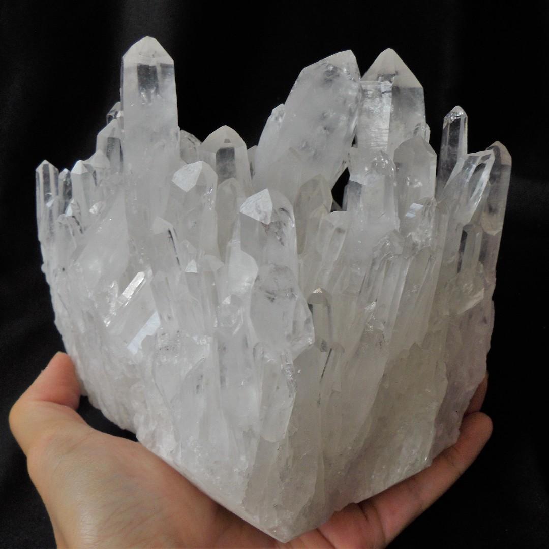 Large Raw Clear Himalayan Tibetan Quartz Crystal Cluster Mineral