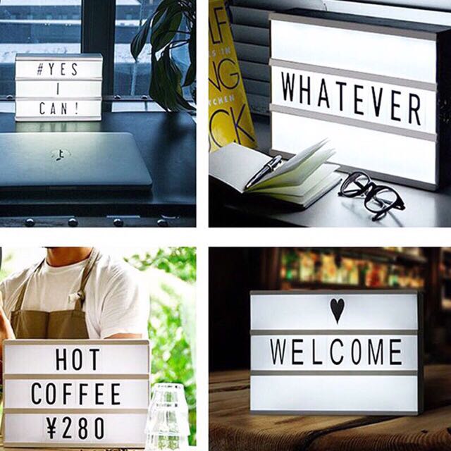 A4 Letter Light Box, Furniture & Home Living, Home Improvement & Organization, Home Improvement