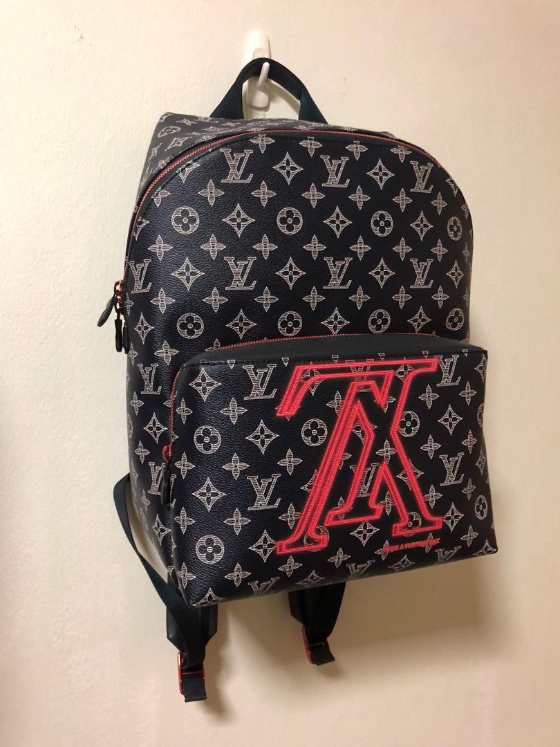 Louis vuitton apollo backpack store monogram upside down ink navy