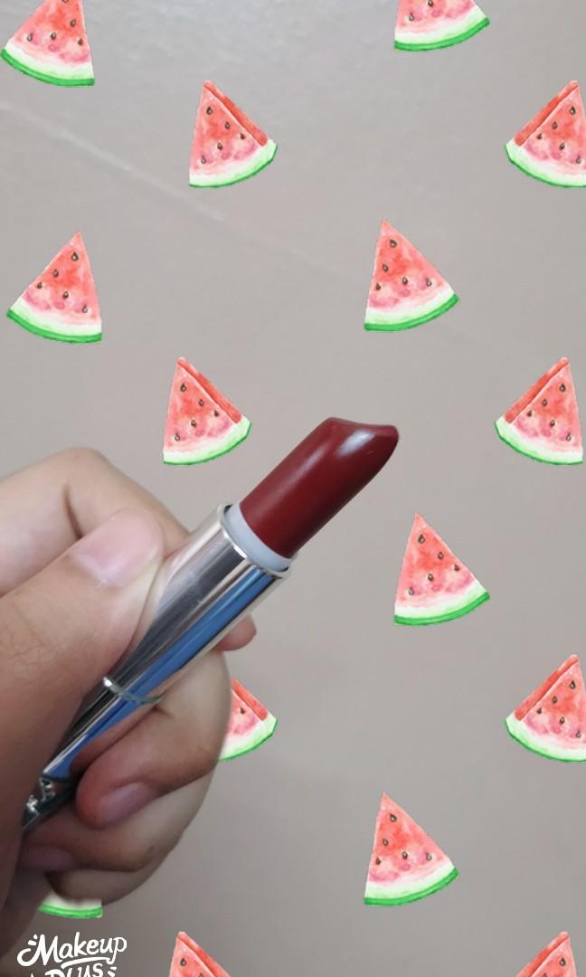 Maybelline Creamy Mattes (Category: Makeup) located in Quezon City. Submitted by jeddx (Listing ID 241474094, Image 3). Description: Swatch only Shade: Burgundy Blush Bought last month.