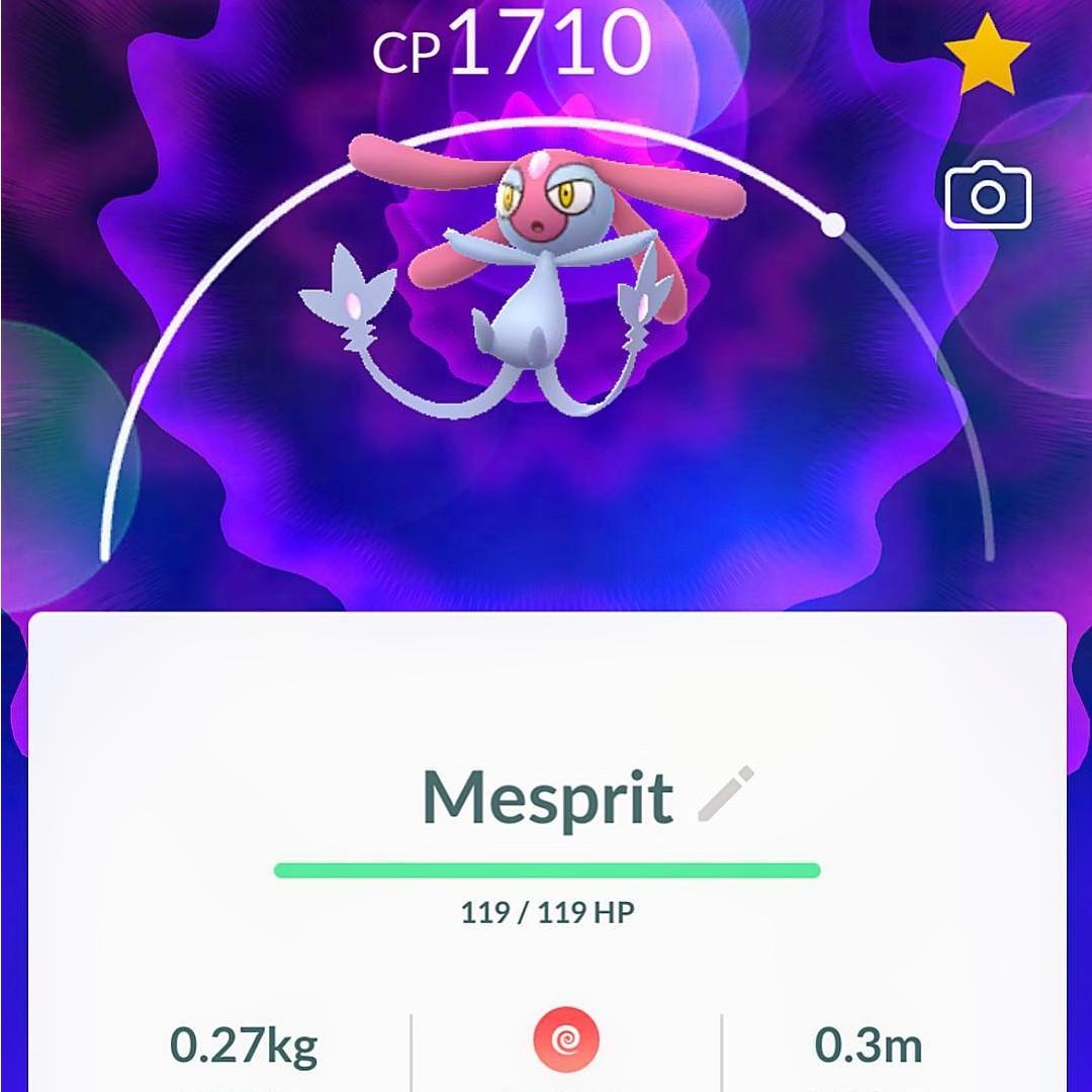 Mesprit Pokemon Go Legendary Lake Trio Video Gaming Video Game Consoles Others On Carousell