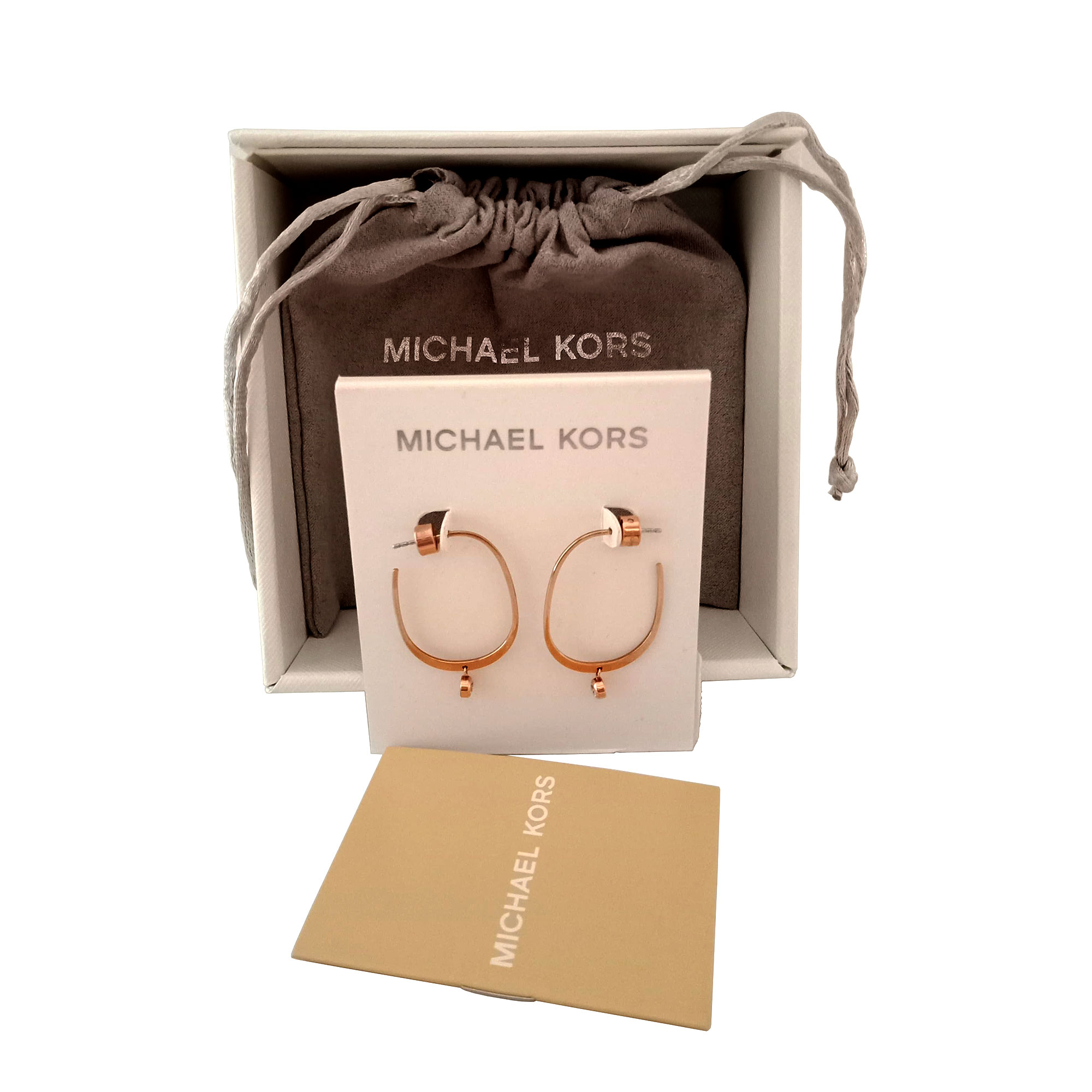 michael kors brilliance hoop earrings