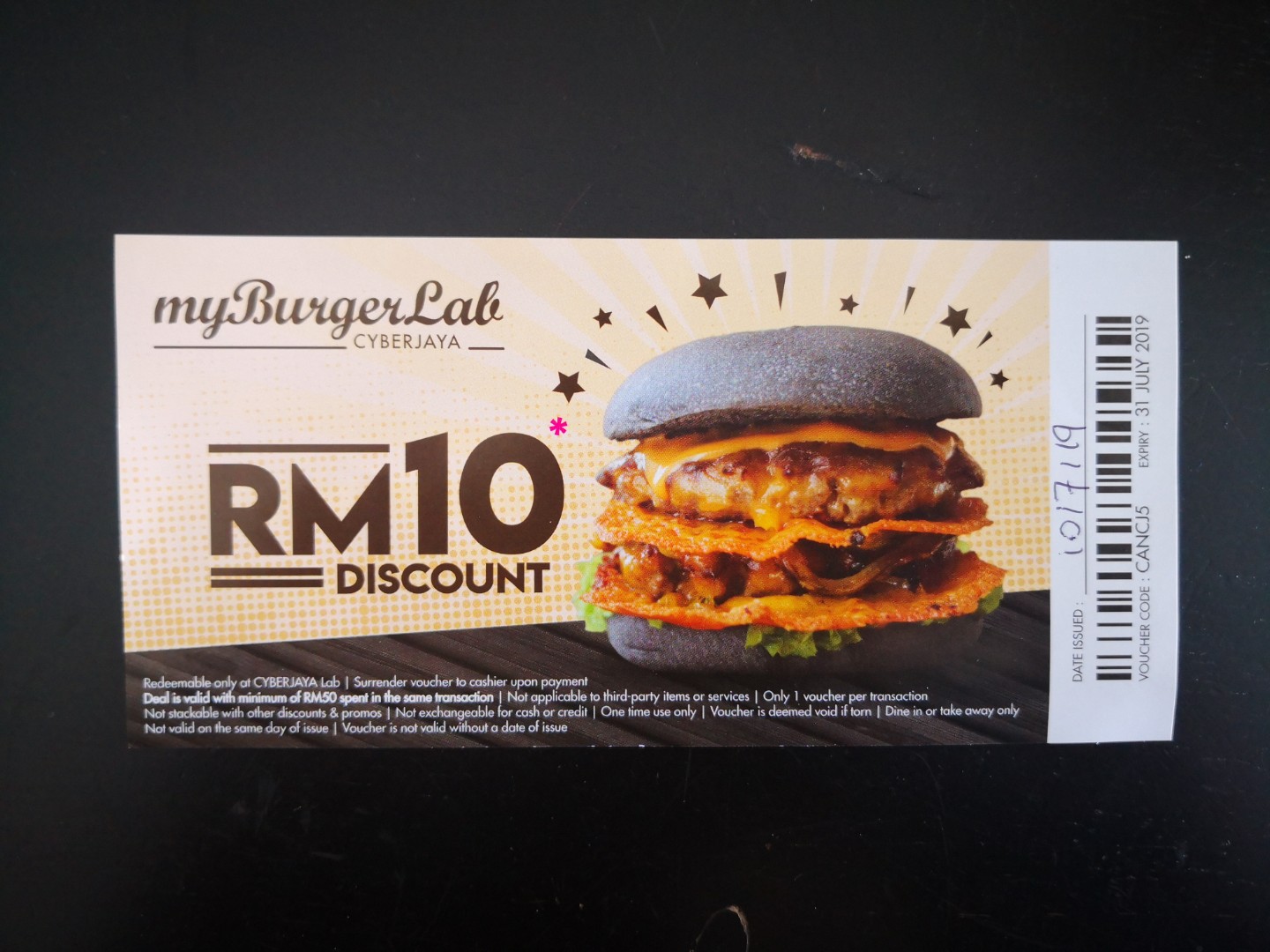 MyBurgerLab RM10 Voucher, Tickets & Vouchers, Local Attractions and