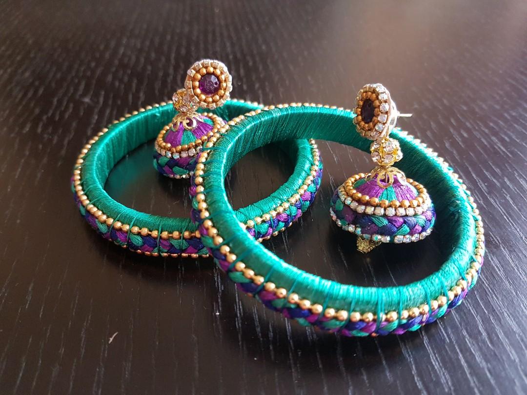 Thread earring deals set