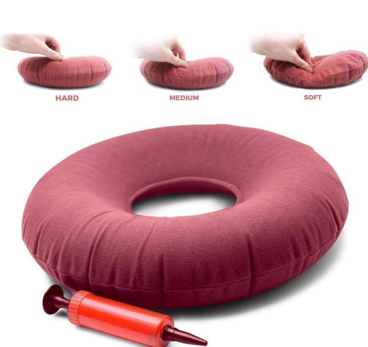 Air Cushion Ring - Hemorrhoid Treatment, Bed Sores, Coccyx & Tailbone Pain,  Child Birth, Prostatitis
