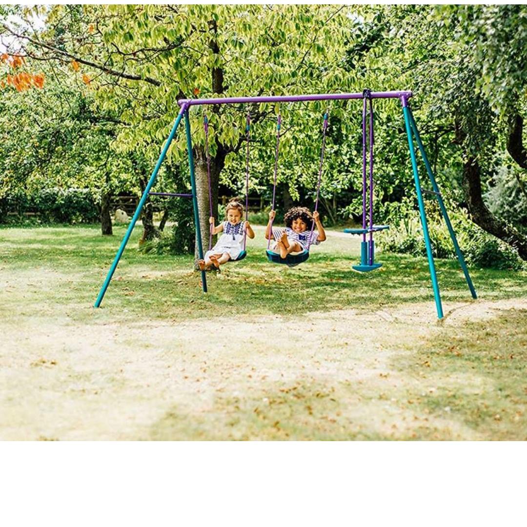 plum garden swing set