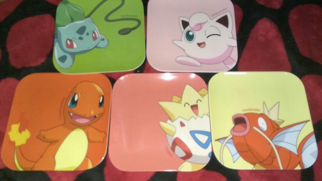 Poke plate pokemon plates 7 eleven exchange trade, Hobbies & Toys