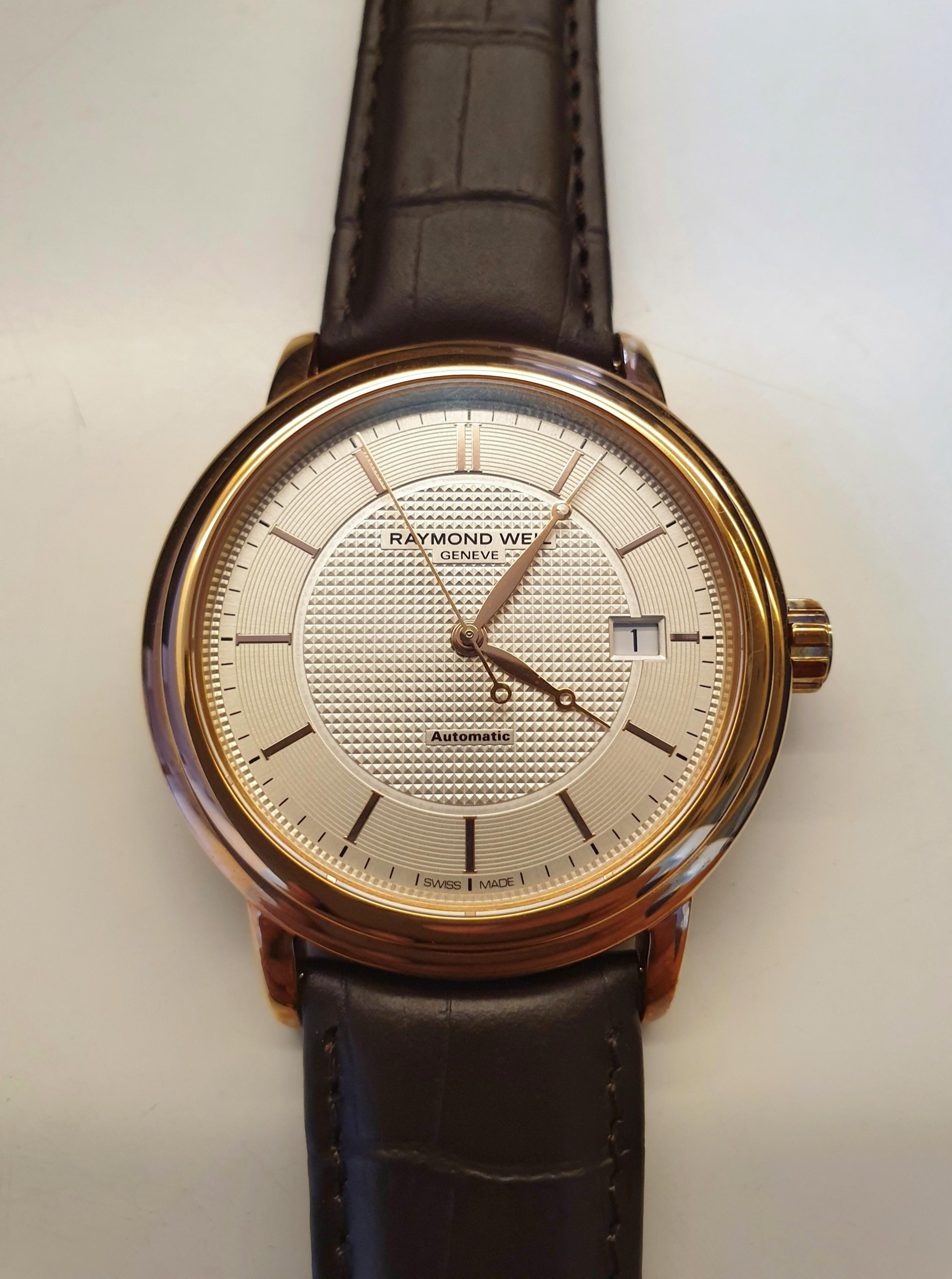 Raymond weil top maestro rose gold