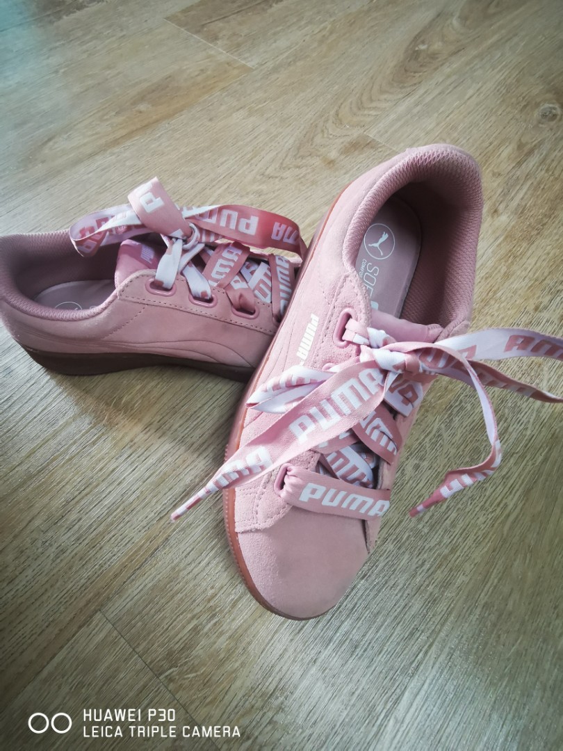 puma trainers with ribbon laces