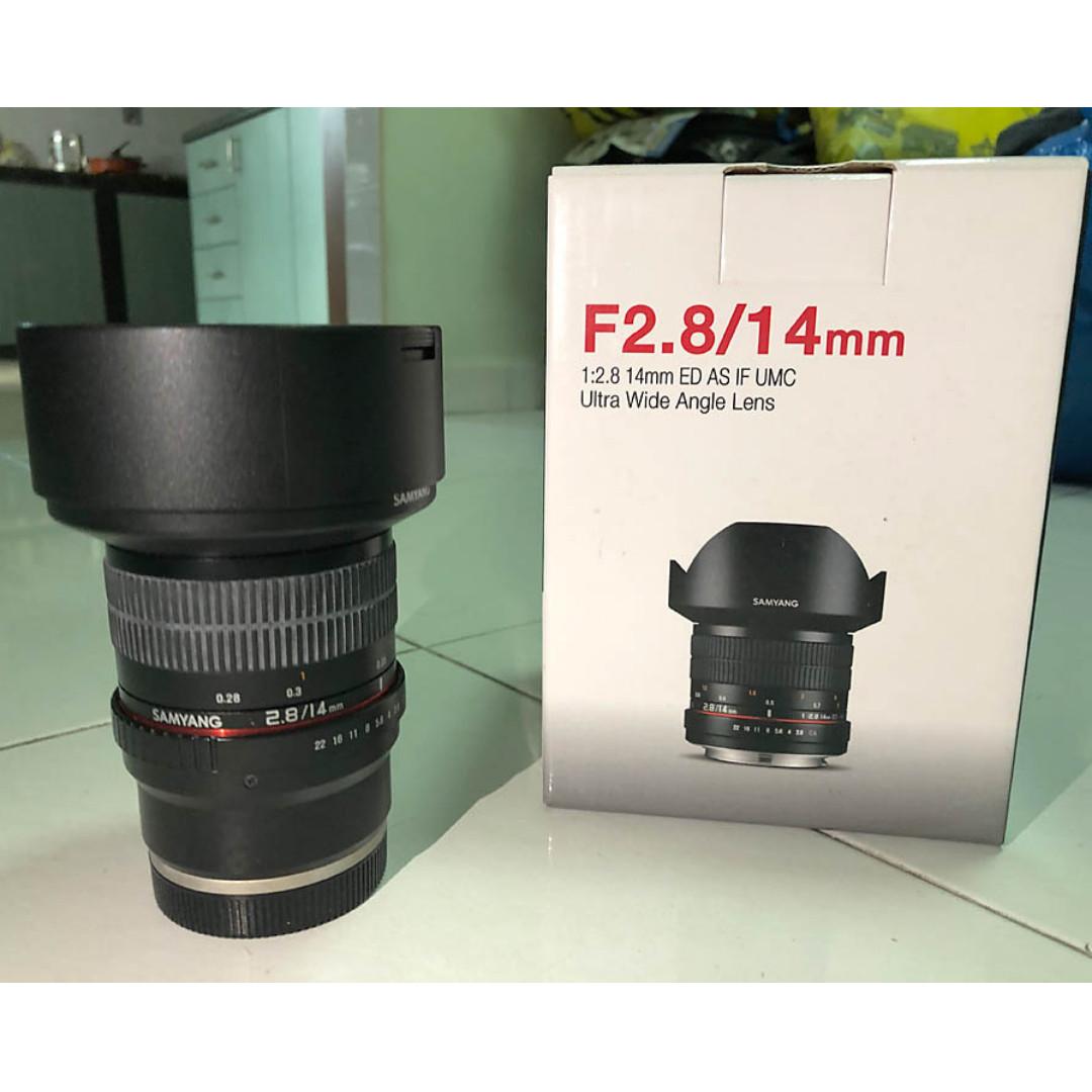 Samyang 14mm F2 8 Ed As If Umc Sony Fe Mount Photography Lenses On Carousell