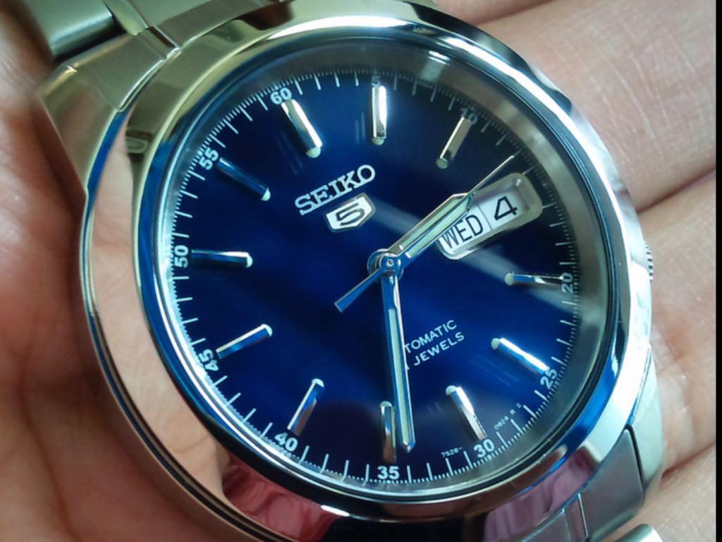 Seiko 5 Snke51 Deep Blue Automatic Steel Watch Snke51k1 Brand New Men S Fashion Watches On Carousell