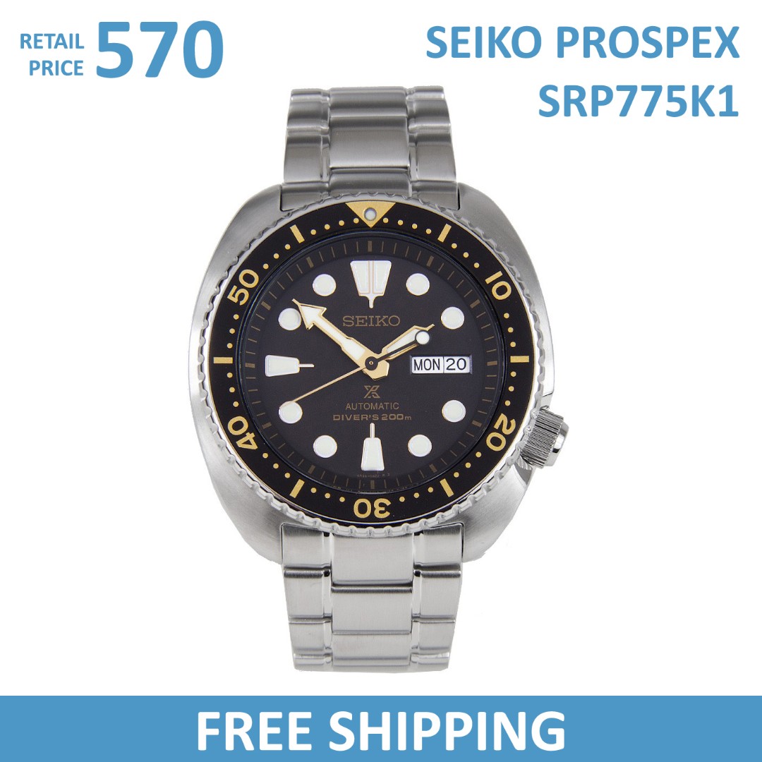 Seiko Prospex Turtle 200M Automatic Diver s SRP775K1 Men s Watch