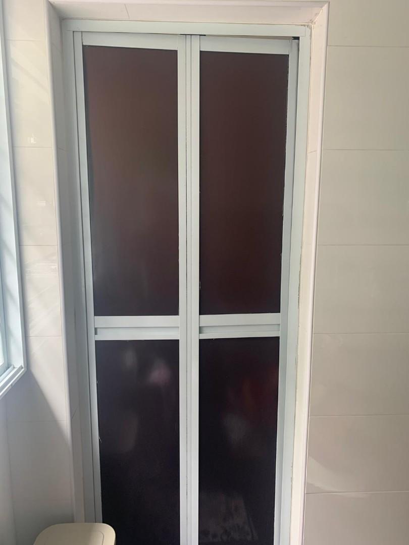 Sg Day Promo Aluminum Toilet Door Toilet Bifold Door