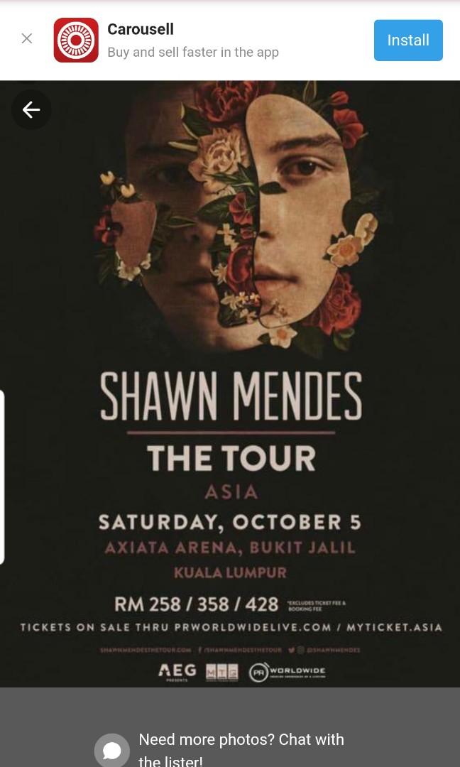 Shawn Mendes, Tickets & Vouchers, Local Attractions and Transport on