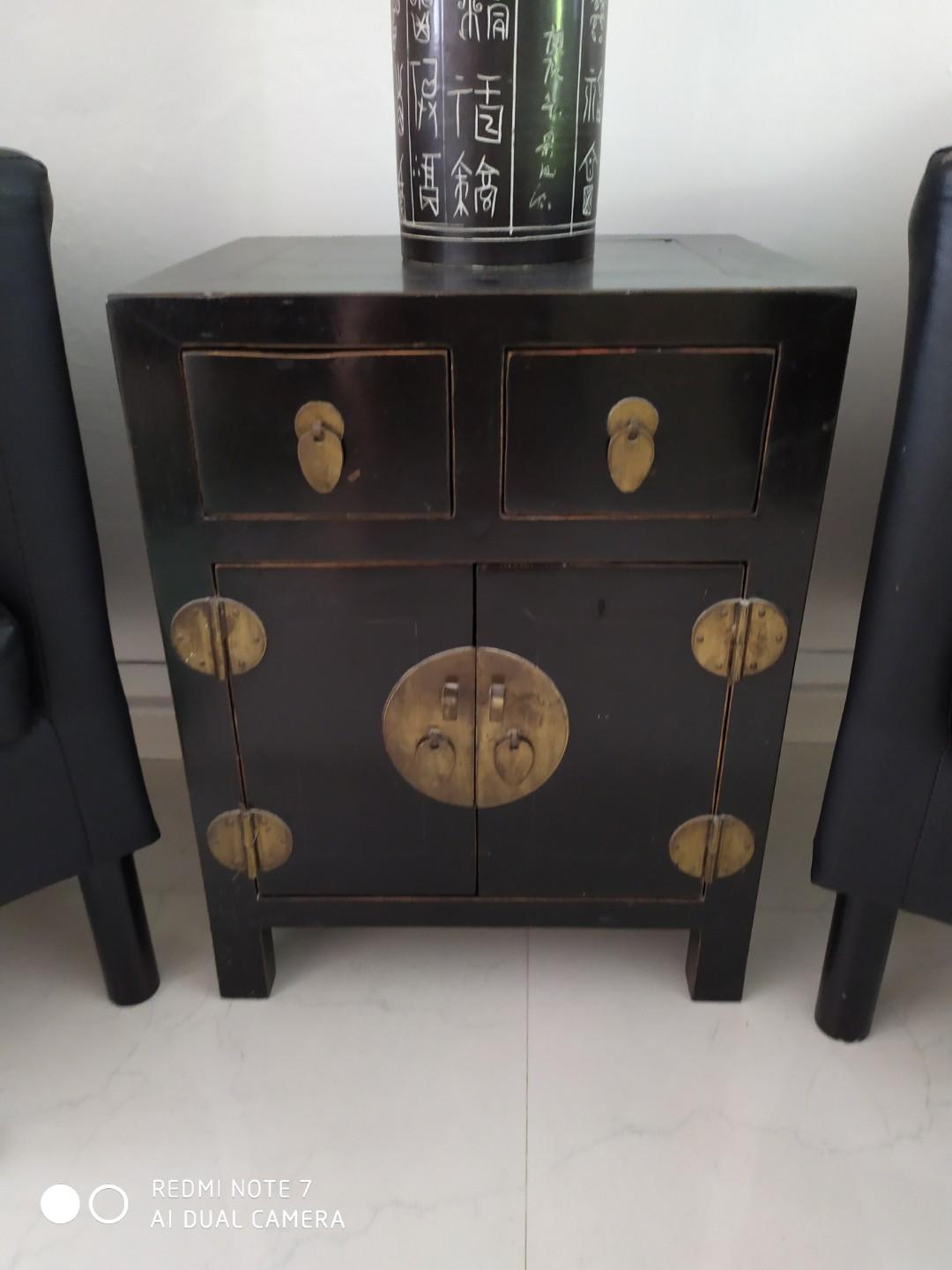 Side Table Cabinet One Pair Furniture Others On Carousell