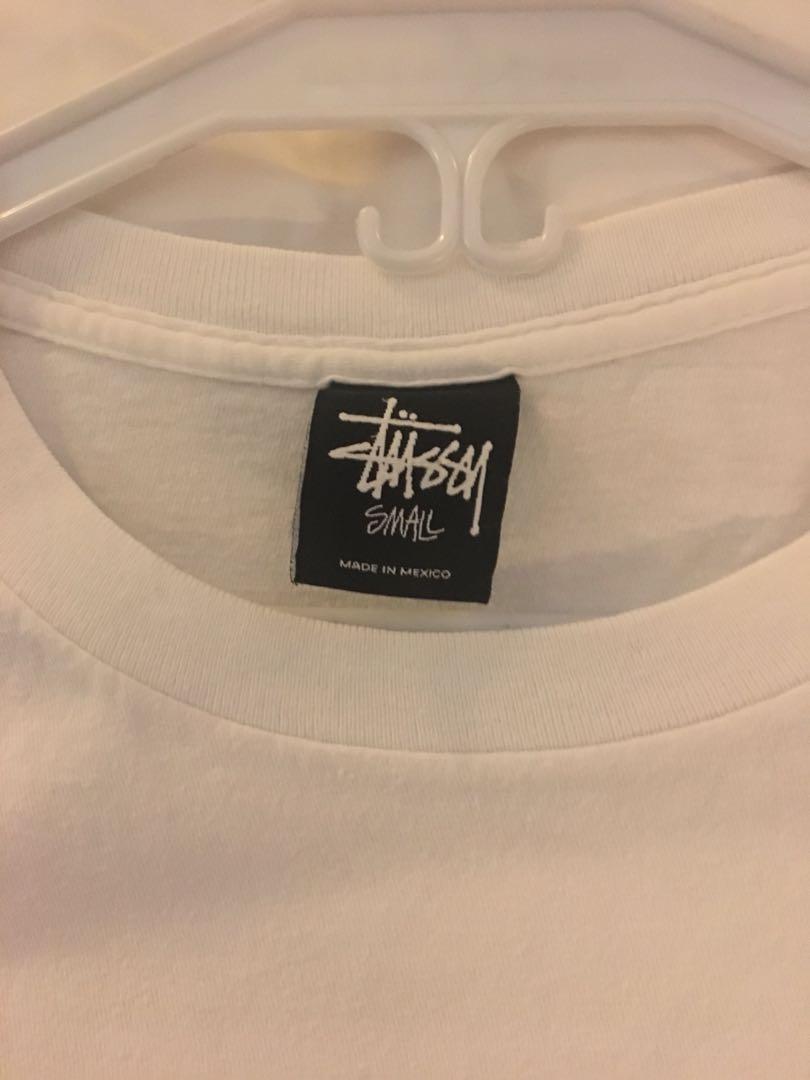 STUSSY WHITE T-SHIRT (Category: Tshirts & Polo Shirts ) located in Las Pinas. Submitted by joker02 (Listing ID 241592436, Image 2). Description: STUSSY T-SHIRT Size: S Colour: WHITE Used for several times Condition : 7.5/10 Slightly faded.