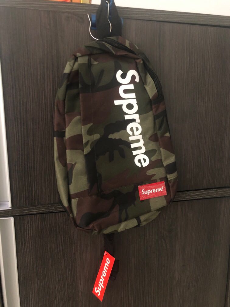 Supreme new arrivals camo bag