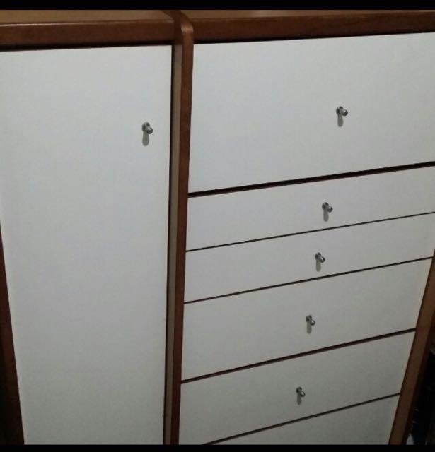 Tall Cabinet With Many Compartments Furniture Shelves Drawers On Carousell