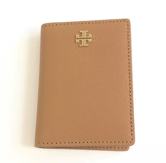 Tory Burch Emerson Foldable Card Case (Cardamom), Women's Fashion, Bags