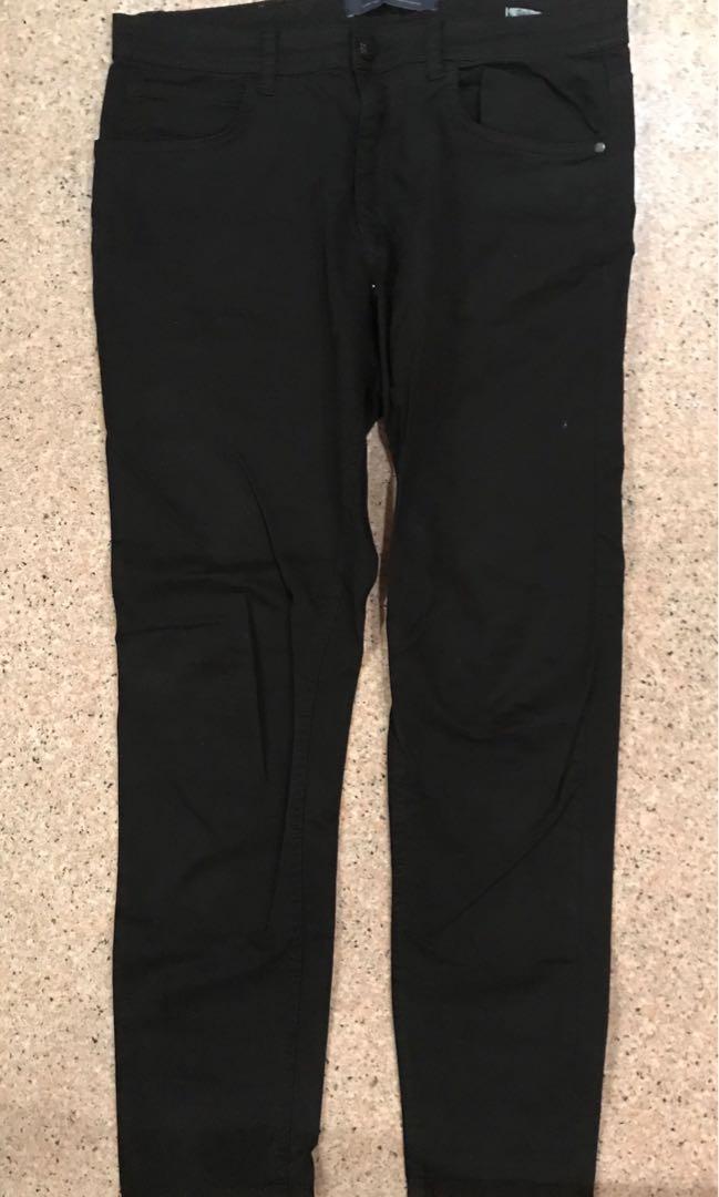 zara black chinos