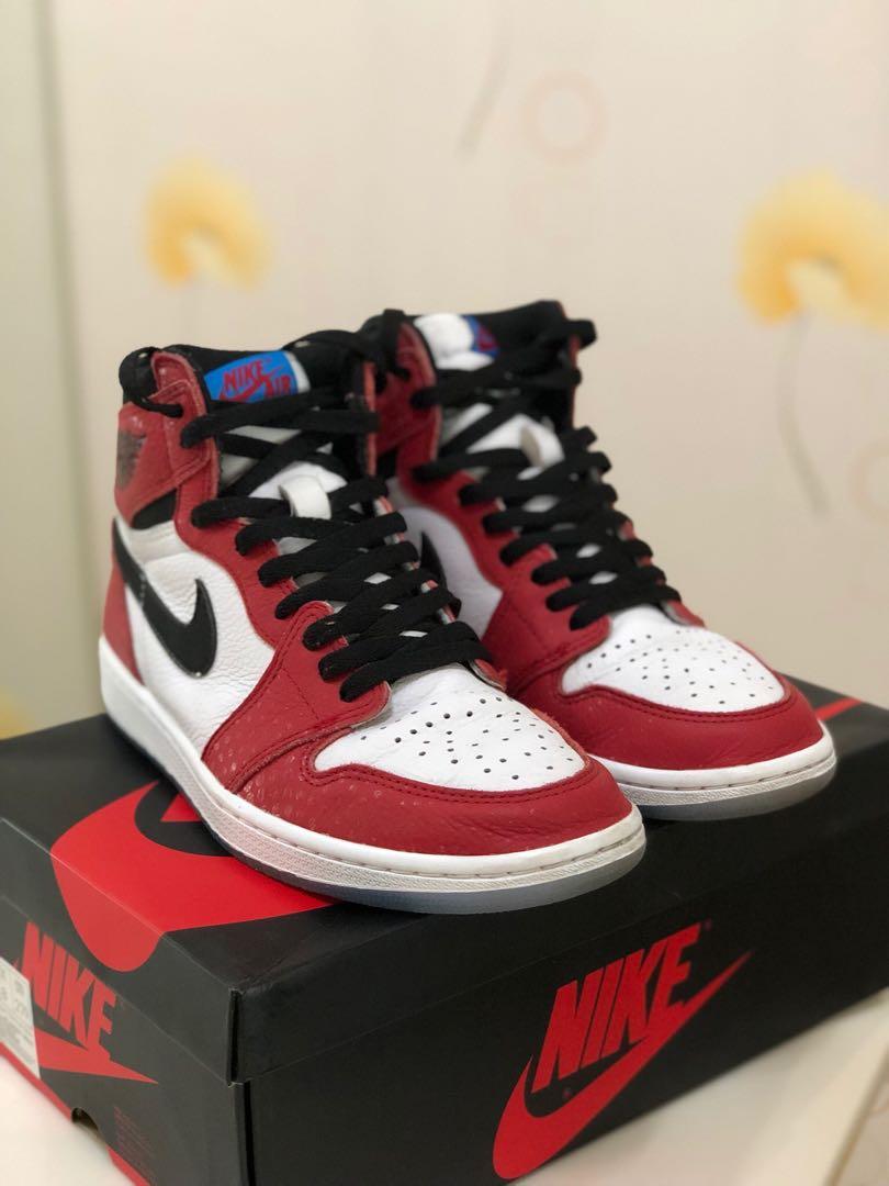 PRICE FIRM USED Nike Air Jordan 1 Retro High OG Spider Man Origin