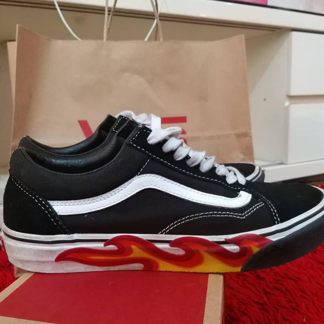 Vans Old Skool Flame Cut Out Men s Fashion Footwear Sneakers
