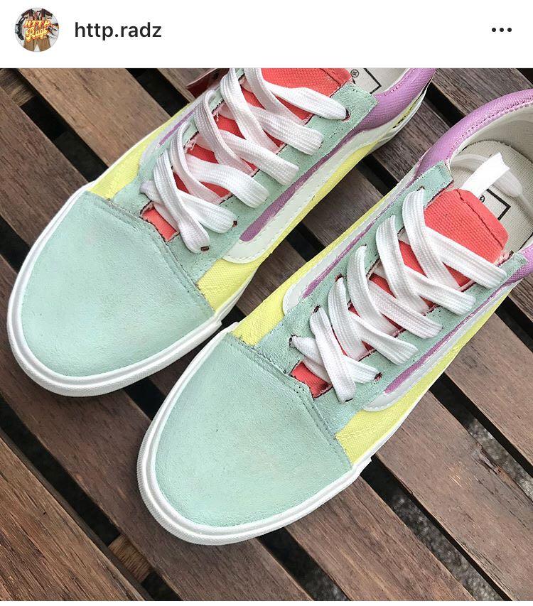 Custom pastel vans clearance
