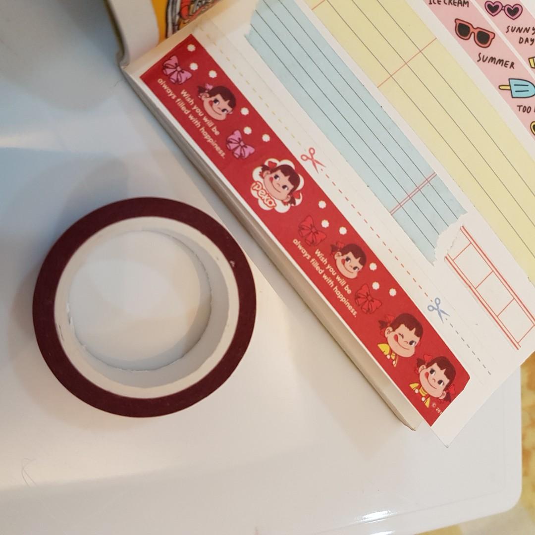 Washi Tape Peko-chan SAMPLE & FULL ROLL (Category: Craft Supplies & Tools) located in Santa Rosa. Submitted by kaydecluttersnow (Listing ID 241530454, Image 3). Description: This is a listing for CYCLE/A SAMPLE of the washi tape in the picture or a FULL, brand new roll. A "cycle" will give you one round of the washi tape with all the complete designs. 1 cycle: Length:12inches Width: 1.5cm Design name: Travel Stamp 1 Please indicate the quantity o