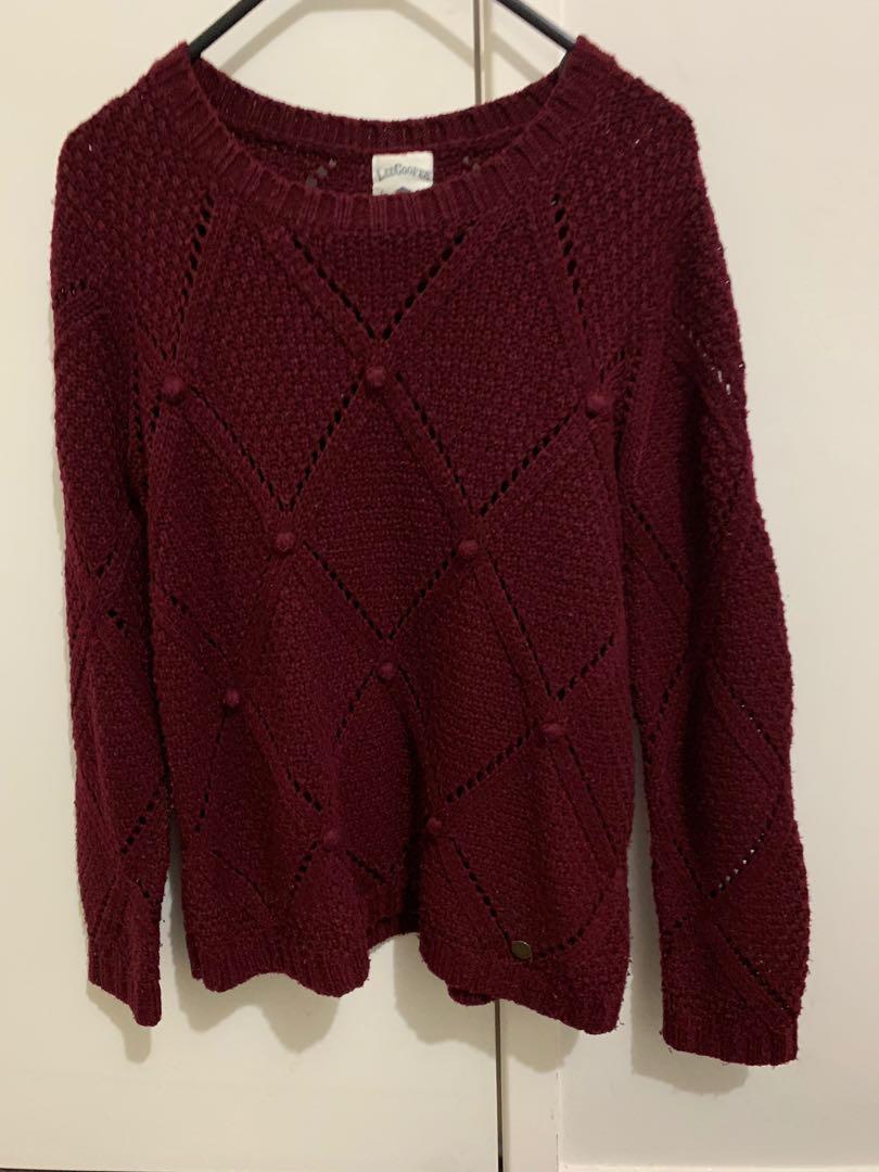 burgundy jumpers womens