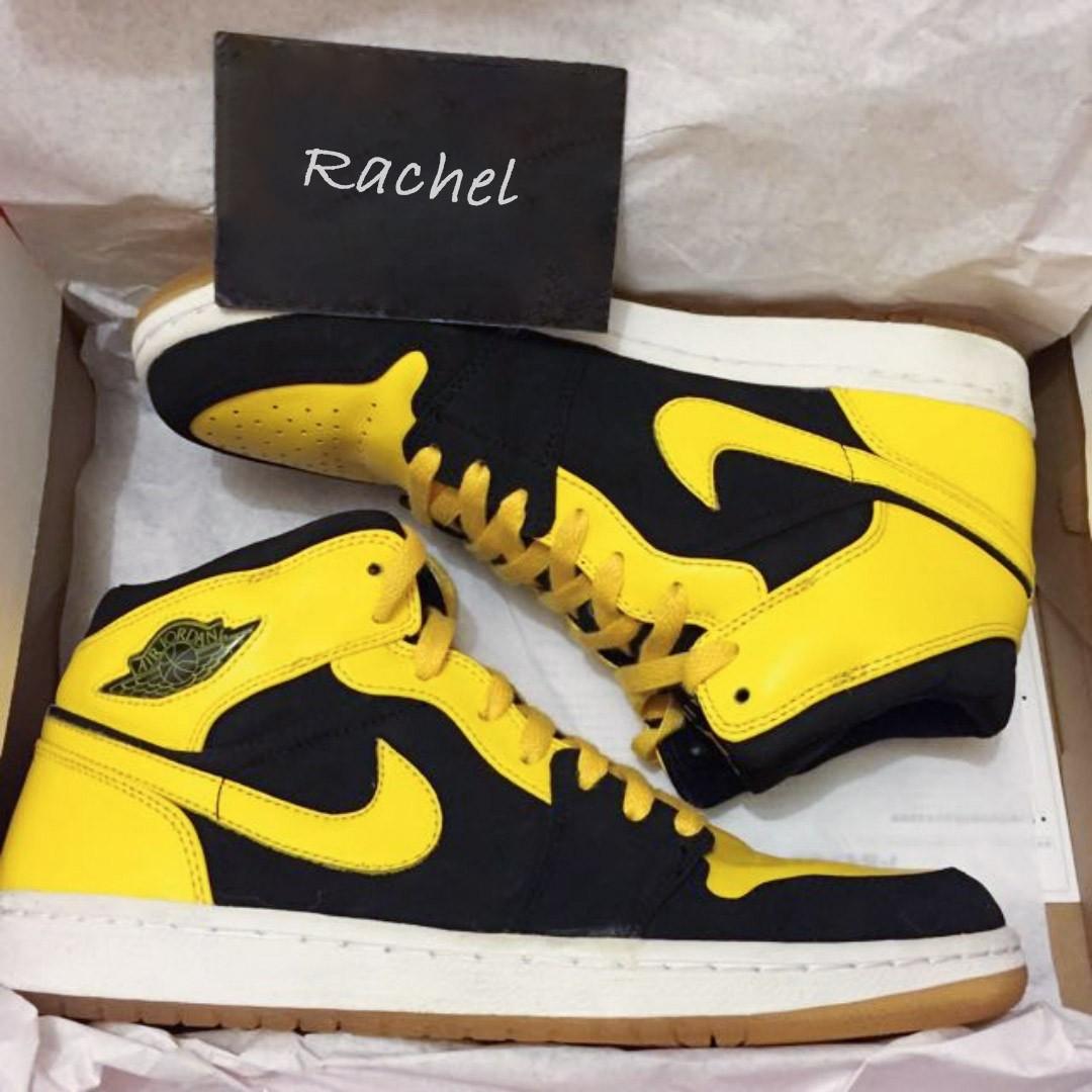 aj 1 mid yellow toe