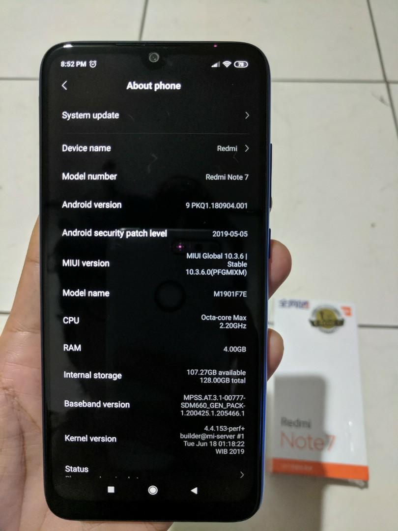 Xiaomi Redmi Note 7 4 128 Telepon Seluler Tablet Ponsel Android Xiaomi Di Carousell