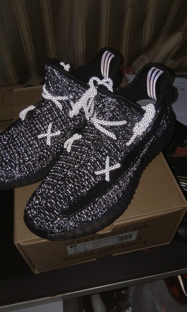 Yeezy 350 v2 black reflective